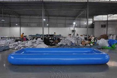 Porcellana Grande piscina gonfiabile rettangolare, stagno gonfiabile ermetico del PVC di 0.9mm fabbrica