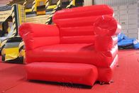 Tela cerata resistente di modello gonfiabile del PVC dell'acqua del sofà rosso fatta fornitore