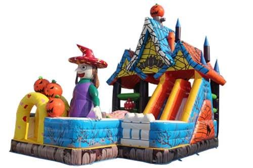 Camera di rimbalzo di esplosione dei bambini di tema della strega di Halloween con la dimensione su misura fornitore