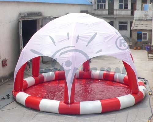 Tre - piscina gonfiabile del PVC di strato grande non tossica per i parchi dell'acqua
