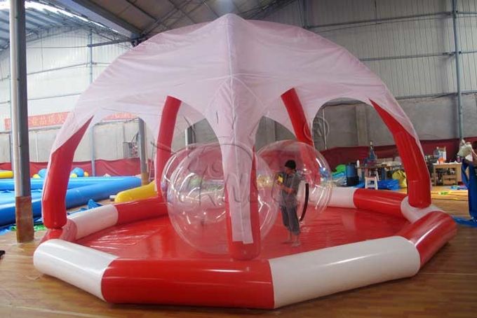 Grande piscina gonfiabile del PVC, stagno gonfiabile enorme del cerchio con la tenda
