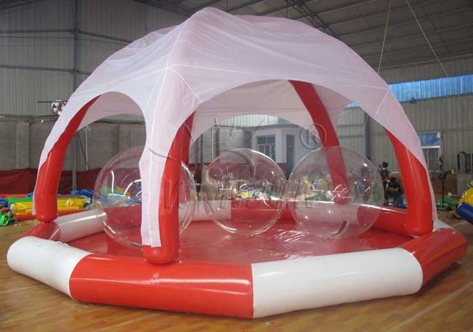Grande piscina gonfiabile del PVC, stagno gonfiabile enorme del cerchio con la tenda