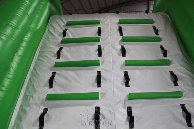Grande scivolo gonfiabile di colore verde con la norma materiale del CE del PVC dello stagno WSS-247