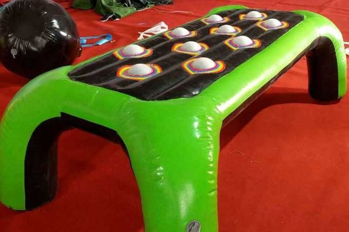 Giochi interattivi gonfiabili di colore verde ignifugi con peso 12kgs