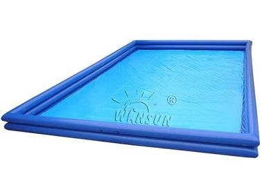 Porcellana Doppia piscina gonfiabile rettangolare di Tiro per i bambini/adulti fabbrica