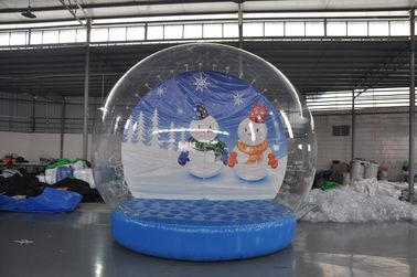 Porcellana Le azione sulle palle gonfiabili di manifestazione della neve di vendita, globo della neve di Natale, Natale gonfiabile visualizzano la palla per la decorazione fabbrica