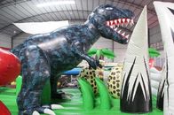 La città gonfiabile di tema di divertimento del dinosauro, annuncio pubblicitario scherza il saltatore gonfiabile fornitore